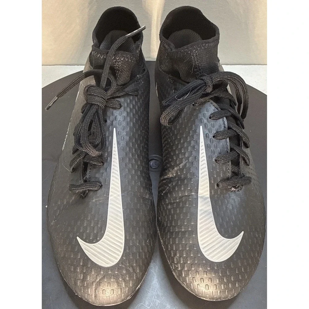Nike Phantom GT2 Club DF FG MG Soccer Cleats Black Silver DC0819-001 4.5Y